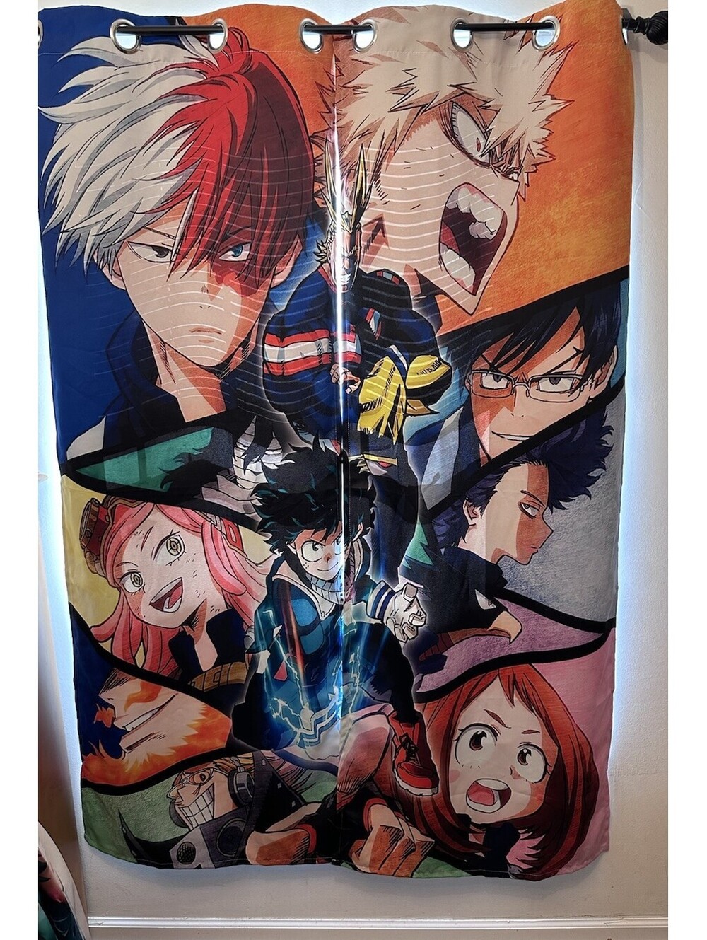NWOT Anime My Hero Room Darkening Curtains Panels Grommets